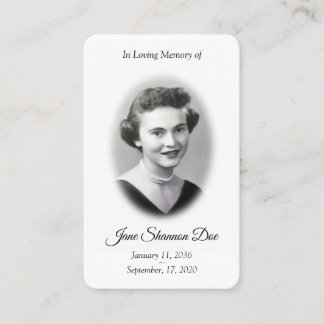 Foto-Gebetskarte | Die 23. Psalm-Gedenkkarte Visitenkarte