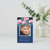 Foto-Gebetskarten Gedenkfeier zum Leben Visitenkarte (Stehend Vorderseite)