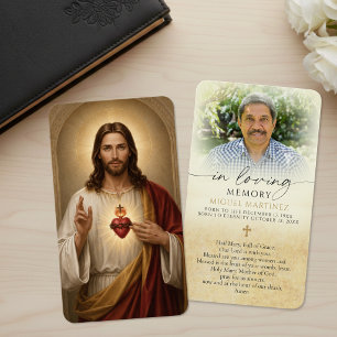 Foto-Gebetskarten vom Heiligen Herzen Jesu