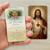 Foto-Gebetskarten vom Heiligen Herzen Jesu
