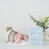 FOTO GEBURT ANKÜNDIGUNG (Stehend Vorderseite)