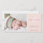 FOTO GEBURT ANKÜNDIGUNG (Vorderseite)