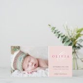 FOTO GEBURT ANKÜNDIGUNG (Stehend Vorderseite)