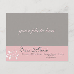 Foto-Geburts-Mitteilung Ankündigung