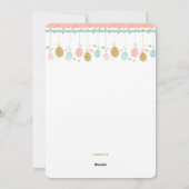 Foto-Geburts-Mitteilung Ostern bewegliche Feiertagskarte (Rückseite)