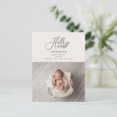 Foto-Geburtsankündigung Ankündigungspostkarte (Stehend Vorderseite)