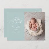 Foto-Geburtsankündigung Ankündigungspostkarte (Vorne/Hinten)