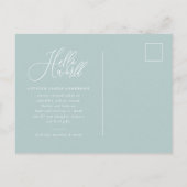 Foto-Geburtsankündigung Ankündigungspostkarte (Rückseite)