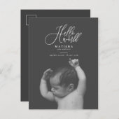 Foto-Geburtsankündigung Ankündigungspostkarte (Vorne/Hinten)