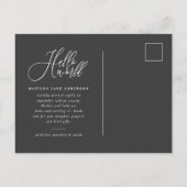 Foto-Geburtsankündigung Ankündigungspostkarte (Rückseite)