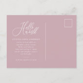 Foto-Geburtsankündigung Ankündigungspostkarte (Rückseite)