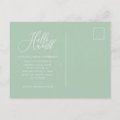 Foto-Geburtsankündigung Ankündigungspostkarte (Rückseite)