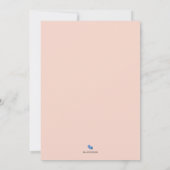 Foto Geburtsankündigung Karte Peachy Pink Zurück (Rückseite)