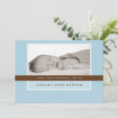 FOTO GEBURTSANKÜNDIGUNG: süß gesagt 4L Einladung (Stehend Vorderseite)