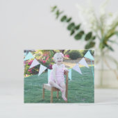 Foto Geburtstag Danke Karte (Stehend Vorderseite)