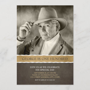 Foto Geburtstag Einladungen 100. Party Bild