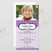 FOTO GEBURTSTAG EINLADUNGEN :: lecker 4 (Vorne/Hinten)