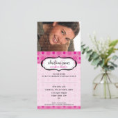 FOTO GEBURTSTAG EINLADUNGEN :: lecker 8 (Stehend Vorderseite)