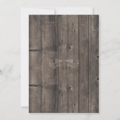 Foto Geburtstag Vintag Blue Überraschung Einladung (Rückseite)