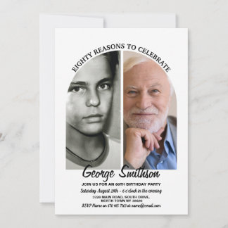 Foto Geburtstag Vintag Style Skihütte 2 Bilder Män Einladung