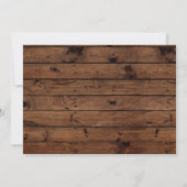 Foto Geburtstag Vintagen Stil Holzeinladungen Einladung (Rückseite)