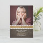 Foto Geburtstagseinladungen 30. Party Einladung (Stehend Vorderseite)
