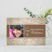 Foto Geburtstagsfeier Einladung (Stehend Vorderseite)