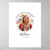 Foto Geburtstagsgast Unterschrift Poster (Vorne)