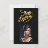 Foto Geburtstagskarte Ankündigung (Vorderseite)