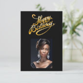 Foto Geburtstagskarte Ankündigung (Stehend Vorderseite)