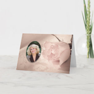 Foto Geburtstagskarte mit klassischer Rosa Karte
