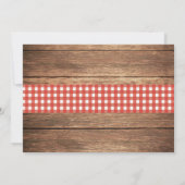 Foto Geburtstagsparty 30. Rustikaler Holzrotweinkh Einladung (Rückseite)