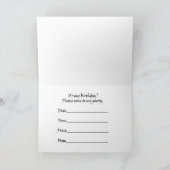 Foto Geburtstagsparty Einladung (Innenseite)