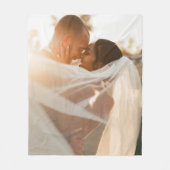 Foto-Gedächtnis Hochzeitssache Fleecedecke (Vorderseite)