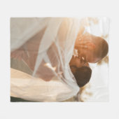 Foto-Gedächtnis Hochzeitssache Fleecedecke (Vorderseite (Horizontal))