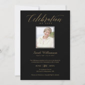 Foto-Gedächtnisfeier zum Tode Einladung (Vorderseite)