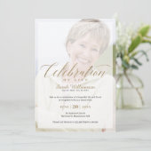 Foto-Gedächtnisfeier zum Tode Einladung (Stehend Vorderseite)