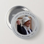 Foto-Gedenk-Tribut Button (Vorne & Hinten)