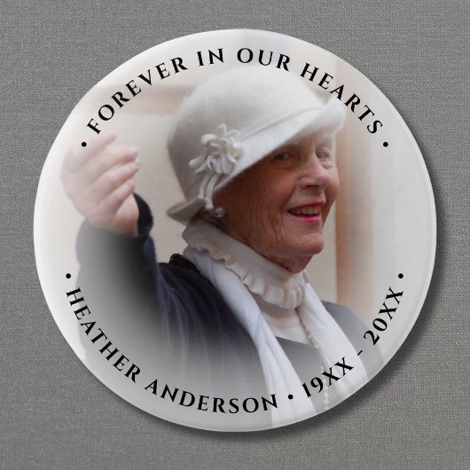 Foto-Gedenk-Tribut Button