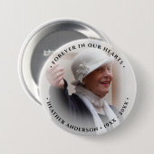 Foto-Gedenk-Tribut Button (Vorne & Hinten)