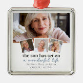 Foto-Gedenkangebot Ornament Aus Metall (Vorne)