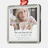 Foto-Gedenkangebot Ornament Aus Metall (Links)