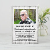 Foto-Gedenkdienst oder Beerdigungseinladungen Einladung (Stehend Vorderseite)