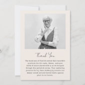 Foto Gedenkfeier - 15 FotoCollage Dankeskarte (Rückseite)