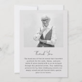 Foto Gedenkfeier - 15 FotoCollage Dankeskarte (Rückseite)