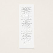 Foto-Gedenkfeier Beerdigung Lesezeichen (Rückseite)