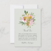 Foto Gedenkfeier Beileid Beerdigung Dankeskarte (Rückseite)