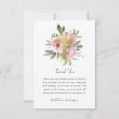 Foto Gedenkfeier Beileid Beerdigung Dankeskarte (Rückseite)