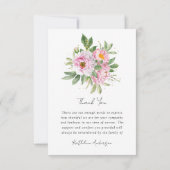 Foto Gedenkfeier Beileid Beerdigung Dankeskarte (Rückseite)