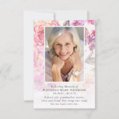 Foto Gedenkfeier Beileid Beerdigung Dankeskarte (Vorderseite)